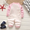 Combed cotton baby one-piece suit, pure cotton baby dress for newborns, baby clothes, long-sleeved crawling clothes for babies, one piece on delivery Application Scenario